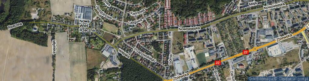 Zdjęcie satelitarne Nierzwickiego Franciszka ul.